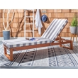 Safavieh Solano Wood Sunlounger in Natural / Gray