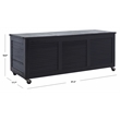 Safavieh Elina Wood Cushion Box in Black