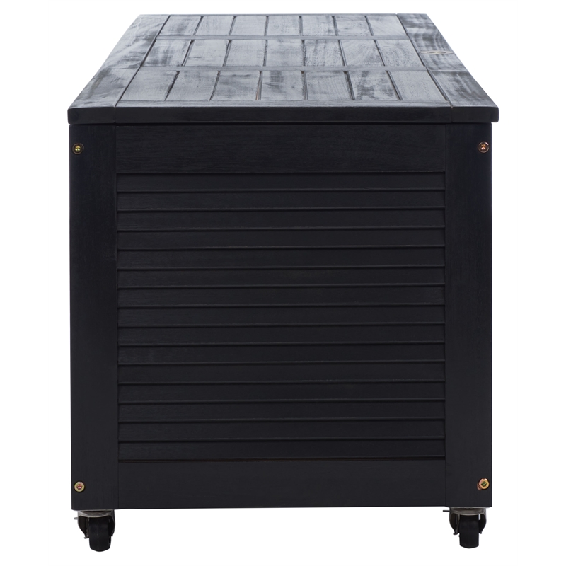 Safavieh Elina Wood Cushion Box in Black