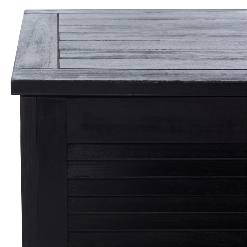 Safavieh Elina Wood Cushion Box in Black