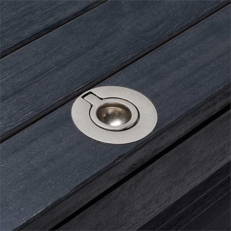 Safavieh Elina Wood Cushion Box in Black
