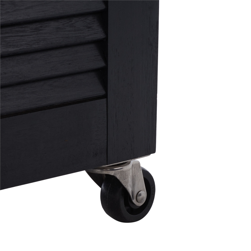 Safavieh Elina Wood Cushion Box in Black
