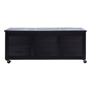 Safavieh Elina Wood Cushion Box in Black