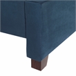 Safavieh Beckham Wood and Polyester Bed in Navy