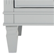 Safavieh Kira Wood and Iron Side Table in Gray