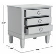 Safavieh Kira Wood and Iron Side Table in Gray