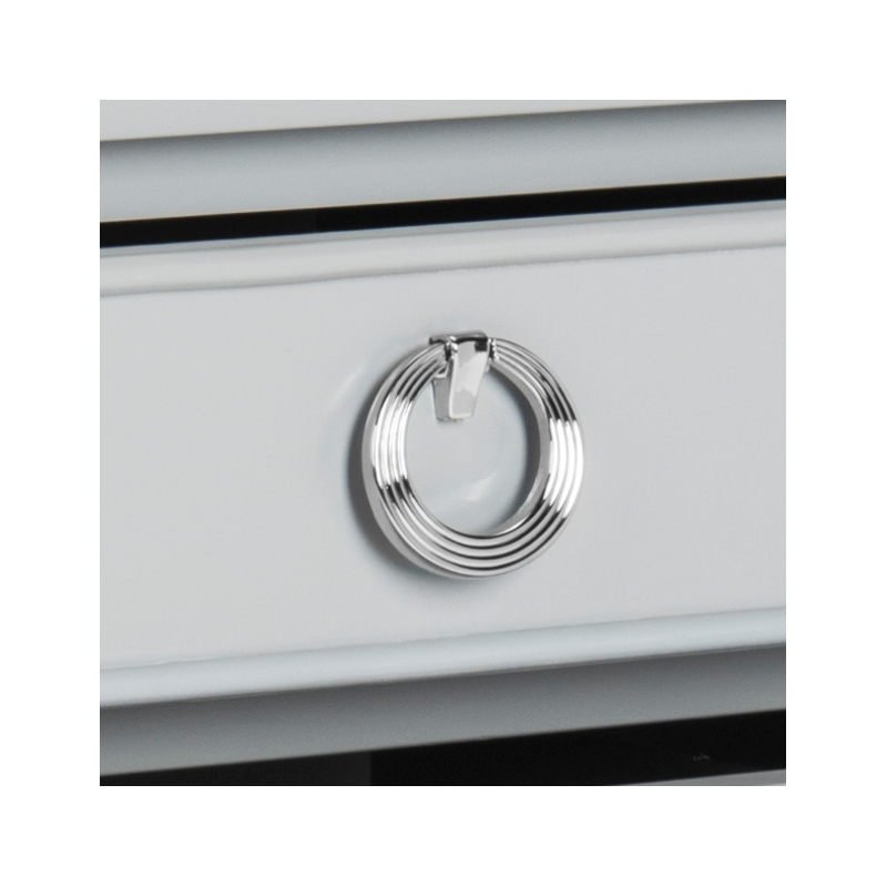 Safavieh Kira Wood and Iron Side Table in Gray