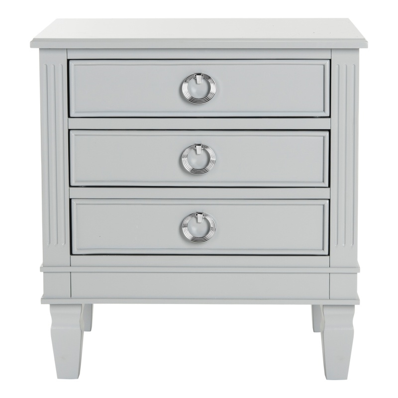 Safavieh Kira Wood and Iron Side Table in Gray