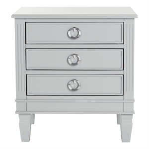 Safavieh Kira Wood and Iron Side Table in Gray