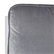 Safavieh Walden Wood and Polyester Velvet Accent Chair in Light Gray