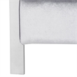 Safavieh Walden Wood and Polyester Velvet Accent Chair in Light Gray
