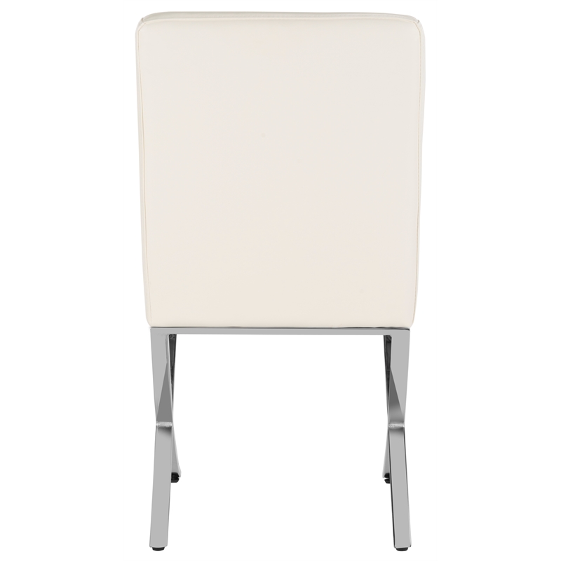 Safavieh Walsh Iron Tufted Side Chair in White