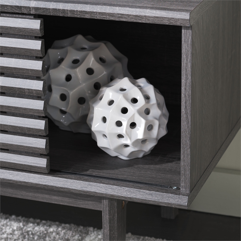 Safavieh Aricia Wood Small 2Door Media Stand in Black