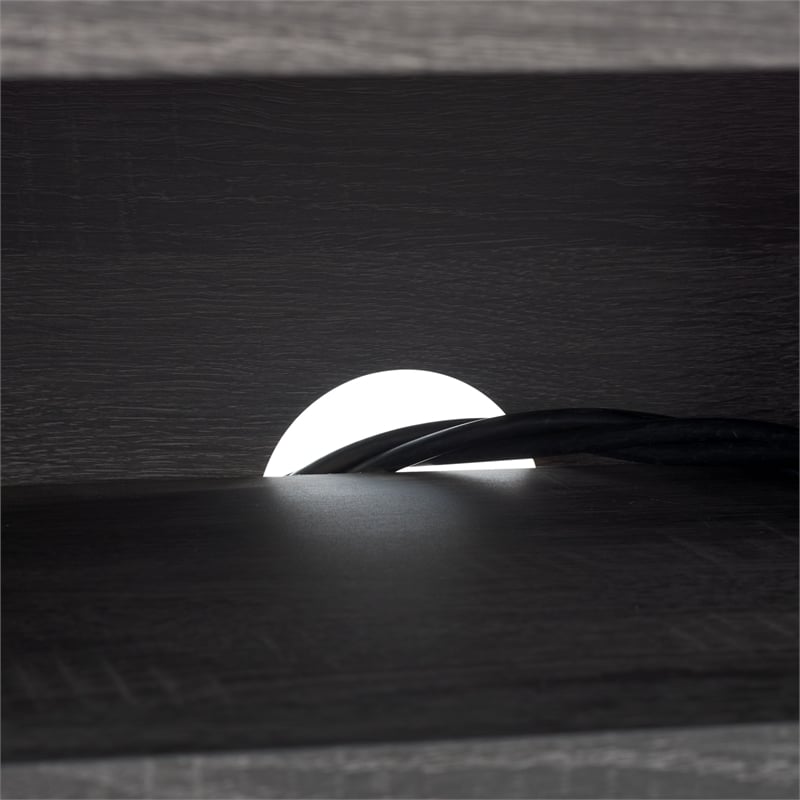 Safavieh Aricia Wood Small 2Door Media Stand in Black