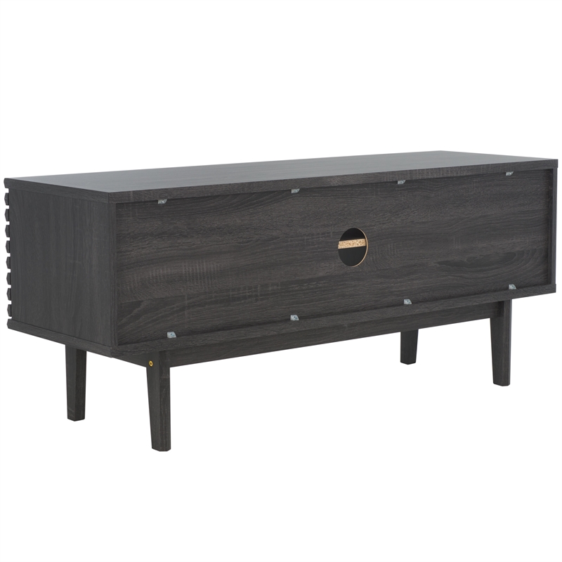 Safavieh Aricia Wood Small 2Door Media Stand in Black