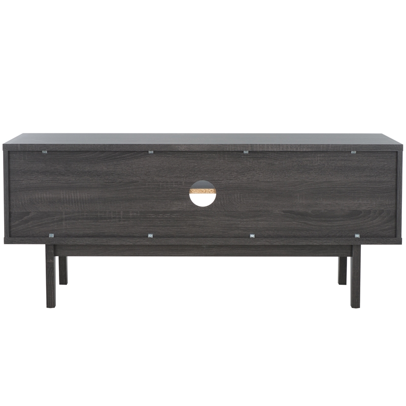 Safavieh Aricia Wood Small 2Door Media Stand in Black