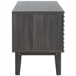 Safavieh Aricia Wood Small 2Door Media Stand in Black