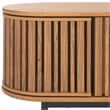 Safavieh Enid 4 Door Media Stand Wood and Metal  in Oak / Black