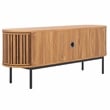 Safavieh Enid 4 Door Media Stand Wood and Metal  in Oak / Black