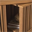 Safavieh Enid 4 Door Media Stand Wood and Metal  in Oak / Black