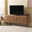 Safavieh Enid 4 Door Media Stand Wood and Metal  in Oak / Black