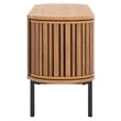 Safavieh Enid 4 Door Media Stand Wood and Metal  in Oak / Black