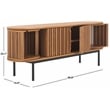 Safavieh Enid 4 Door Media Stand Wood and Metal  in Oak / Black