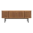 Safavieh Enid 4 Door Media Stand Wood and Metal  in Oak / Black