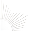 Safavieh River Sunburst Metal and Wood Mirror in Silver