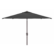Safavieh Ortega Aluminum and Fabric  7.5Ft Sq Crank Umbrella in Black