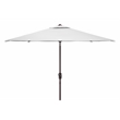 Safavieh Ortega Aluminum and Fabric 7.5Ft Sq Crank Umbrella  in White