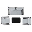 Safavieh Elsbeth Wood and Metal 4Pc Living Set  in Black / Gray