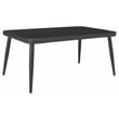 Safavieh Elsbeth Wood and Metal 4Pc Living Set  in Black / Gray
