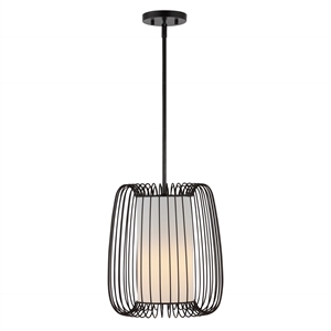 Safavieh Yumi Iron and Fabric 12.5 Inch Pendant in Bronze