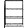 Safavieh Delta Steel and Plastic 4 Tier Shelve in Black