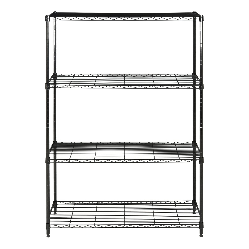 Safavieh Delta Steel and Plastic 4 Tier Shelve in Black