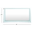 Safavieh Henly Glass and Wood Mirror  in Gray