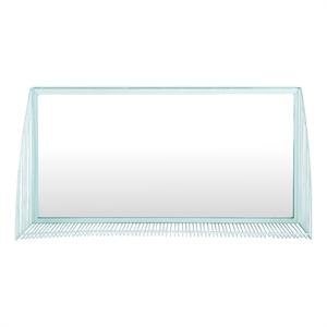 Safavieh Henly Glass and Wood Mirror  in Gray