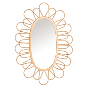 Safavieh Rime Glass and Wood Mirror in Gold