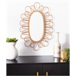 Safavieh Rime Glass and Wood Mirror in Gold