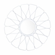 Safavieh Luck Glass and Wood Mirror in Silver