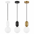 Safavieh Amagiri Glass and Iron 6 Inch Pendant in Multi-Color
