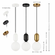 Safavieh Amagiri Glass and Iron 6 Inch Pendant in Multi-Color