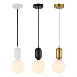 Safavieh Amagiri Glass and Iron 6 Inch Pendant in Multi-Color