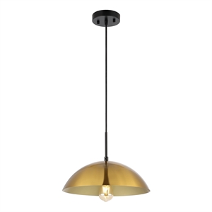 Safavieh Jorden Iron 14 Inch Pendant in Brass / Black
