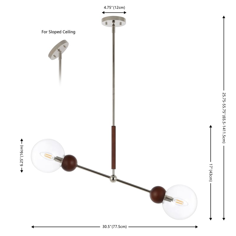 Safavieh Rocky Iron and Wood 2 Lt 35.3