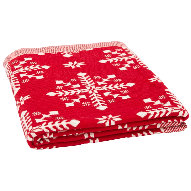 Safavieh Frost Cotton Throw in Red