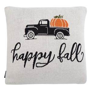 Safavieh Fall Truck Cotton Pillow in Beige