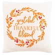 Safavieh Grateful Blessed Cotton Pillow in Orange