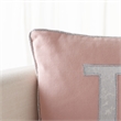 Safavieh Joy Polyester Holiday Tree Pillow in Silver / Pink